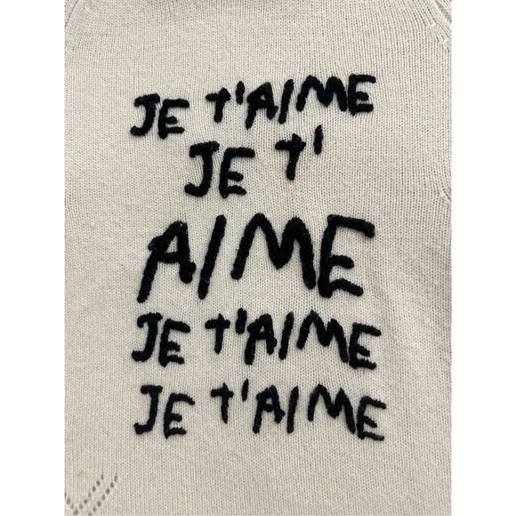 ZADIG & VOLTAIRE, Lili St Valen Je T'aime Embroidered Cashmere sweater - Picture 6 of 8